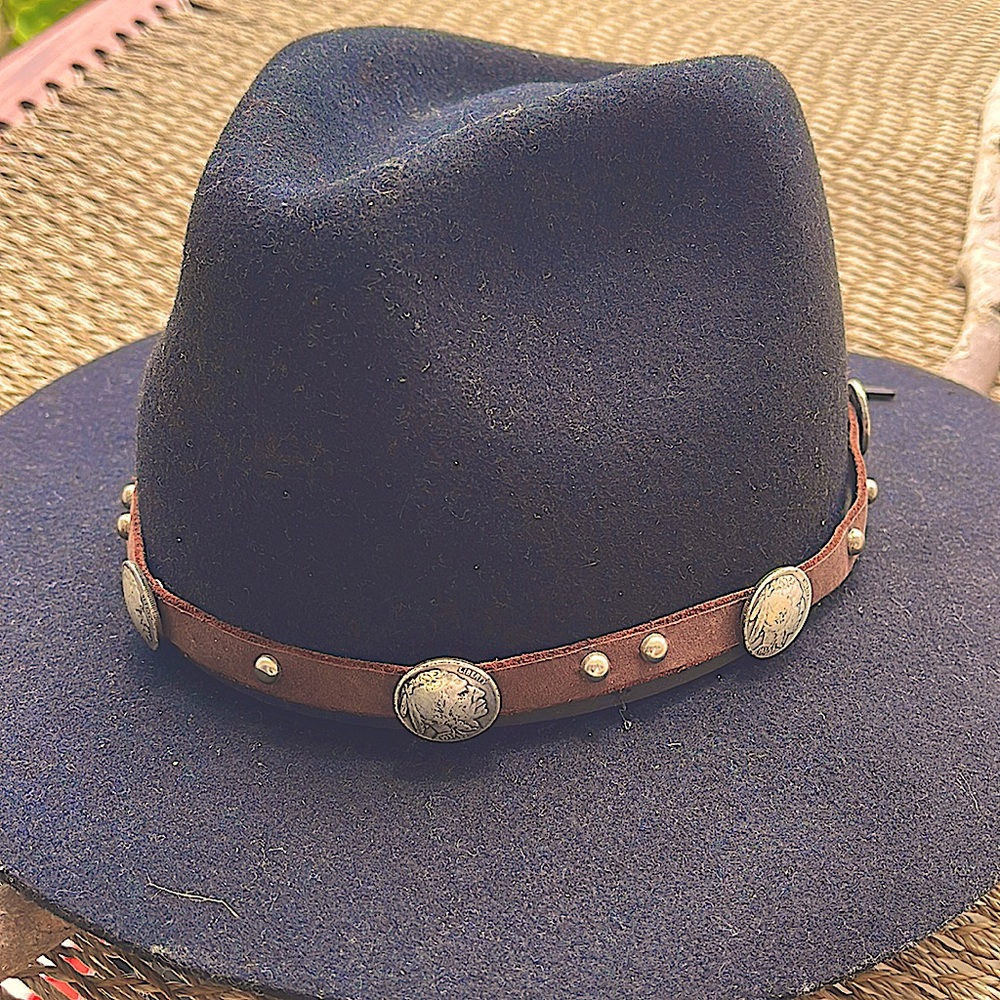 Leather Buffalo nickel hat band